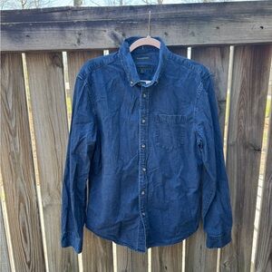 Banana Republic Indigo Blue Denim Button-Down Shirt